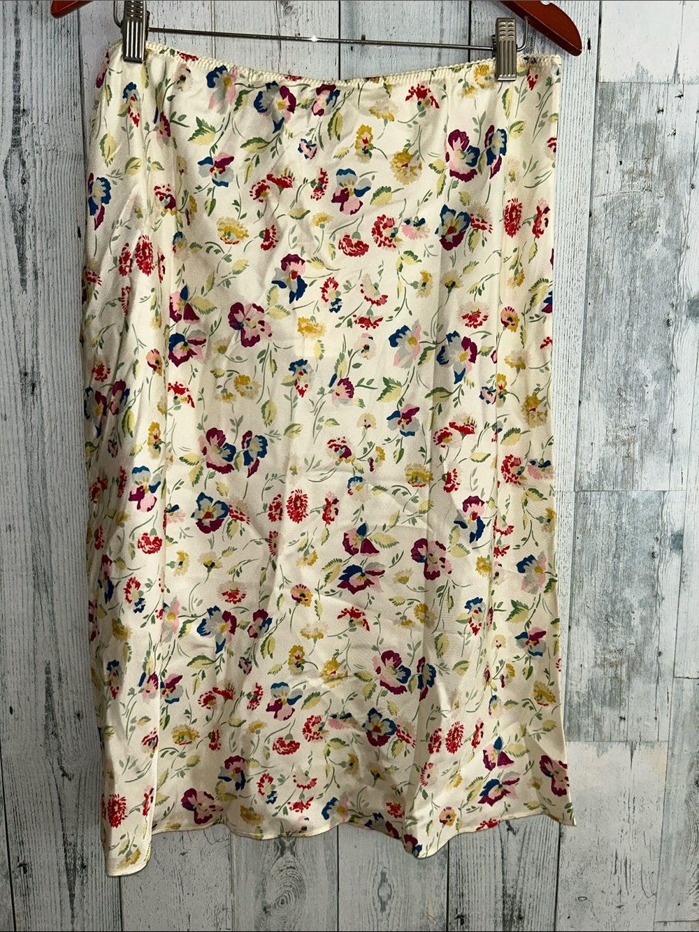 DÔEN Elowette Floral Silk Blend Skirt
